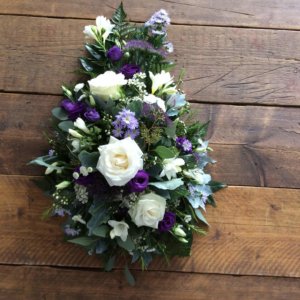 Single Ended Spray White and Lilac