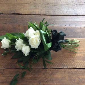 Tied White Roses