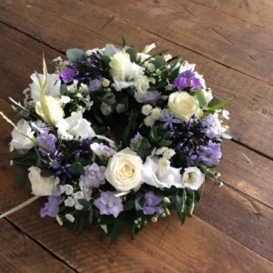 Lilac and White Wreath