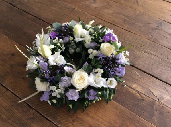 Lilac and White Wreath