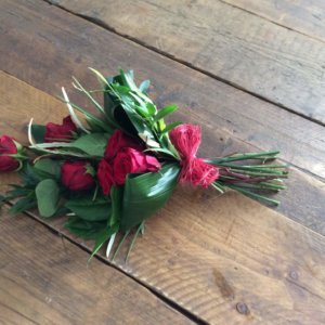 Tied Red Roses