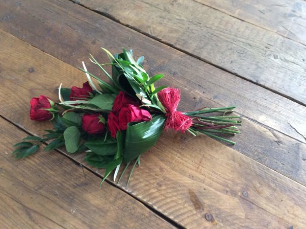 Tied Red Roses
