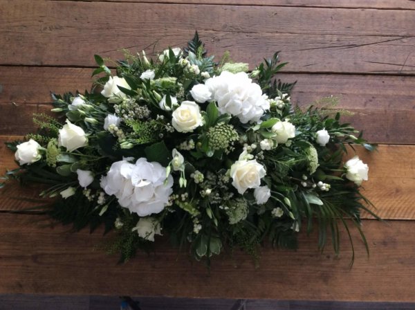 White Hydrangea Double Ended Spray