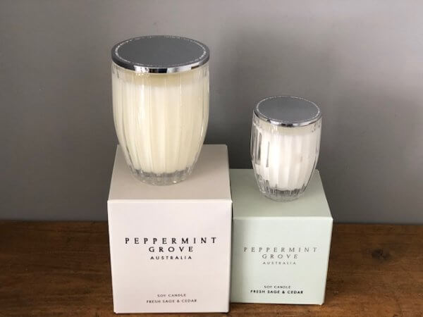 Peppermint Grove Fresh Sage and Cedar Candle