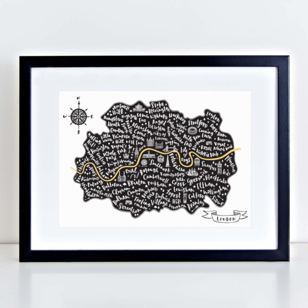 London Map Framed Print