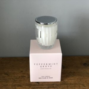 Peppermint Grove Red Plum and Rose Candle