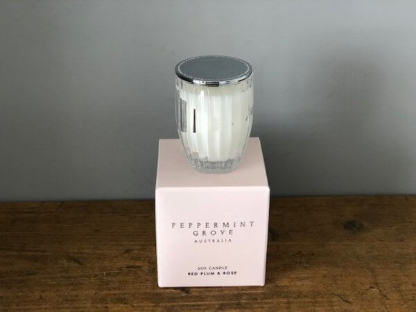 Peppermint Grove Red Plum and Rose Candle