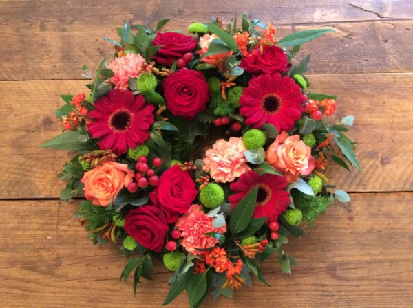 Open Wreath (Reds & Oranges)