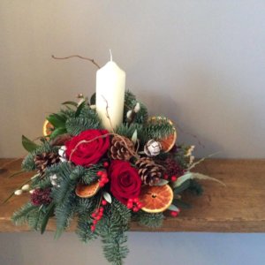 Christmas Table Posy Arrangement