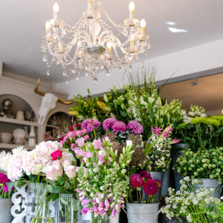 selection of flowers display