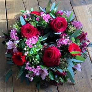 Red and Pink Wreath