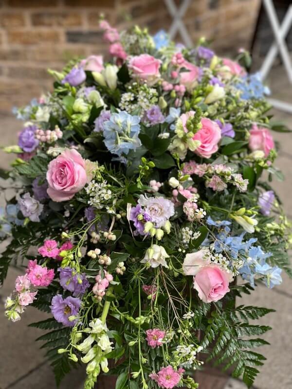 Pastels Coffin Spray